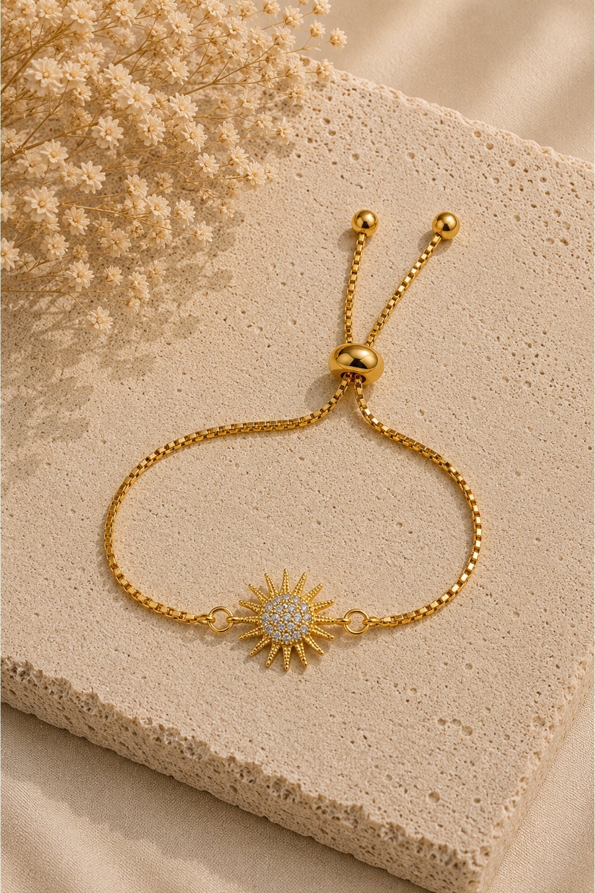 Jack Ferrero Gold-Tone Zircon Starfish Adjustable Bracelet