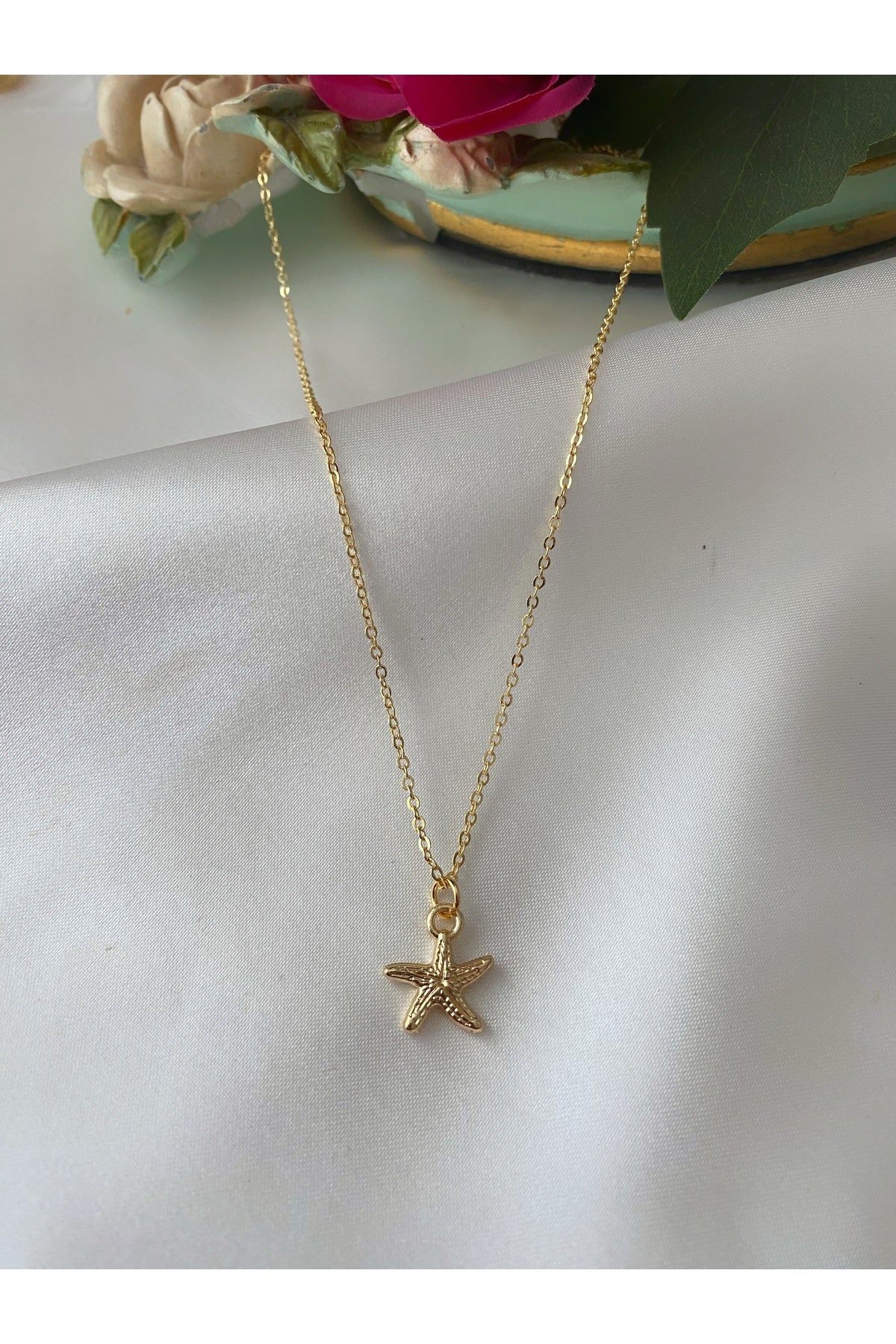 Asia by Leuvoié Gold-Plated Starfish Necklace