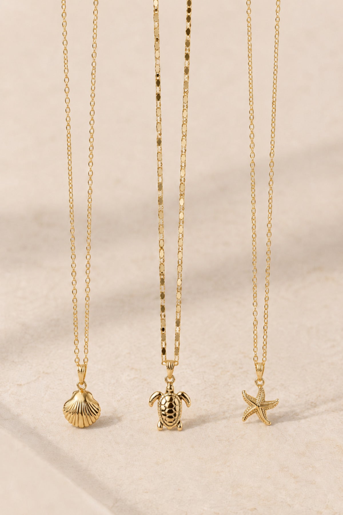 Alexis Carrel Marina Sea-Theme 3-Piece Layered Necklace Set