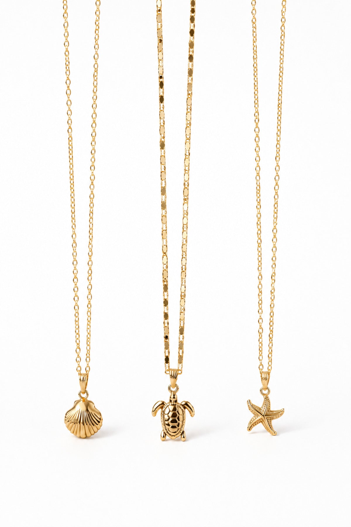 Alexis Carrel Marina Sea-Theme 3-Piece Layered Necklace Set